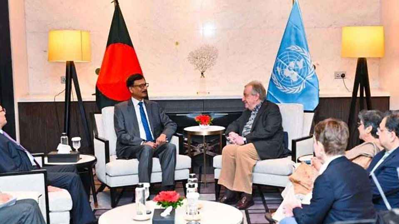 পররাষ্ট্র উপদেষ্টার সঙ্গে বৈঠক করেছেন আন্তোনিও গুত...