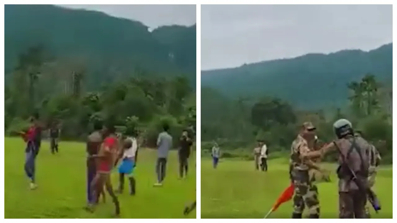 মাঠ দখলে এসে স্থানীয়দের ধাওয়ায় পালাল বিএসএফ...