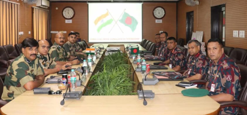 ভারতের পেট্টাপোলে বিজিবি-বিএসএফ সেক্টর কমান্ডার পর...