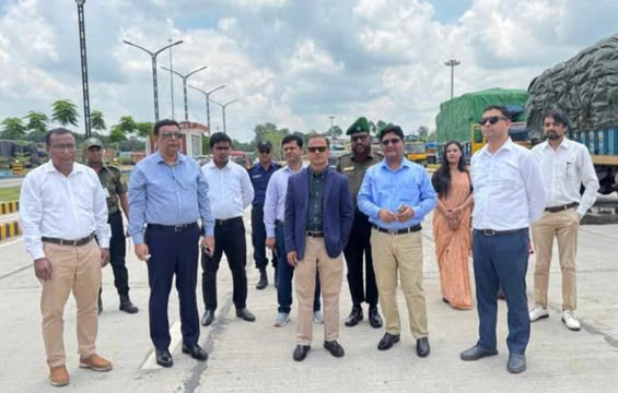 বানিজ্য সম্প্রসারনে নৌ সচিবের বেনাপোল বন্দর পরিদর্...