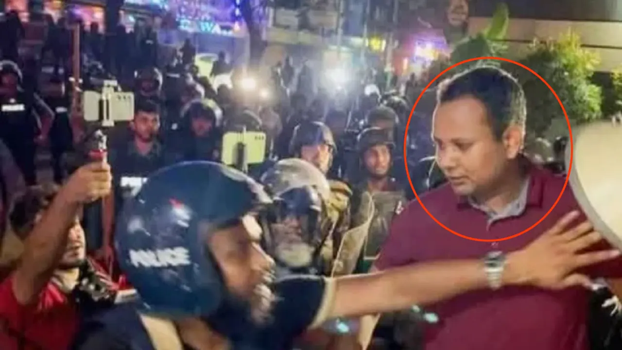 জানা গেল লাল টি-শার্ট পরা সেই যুবকের পরিচয়...