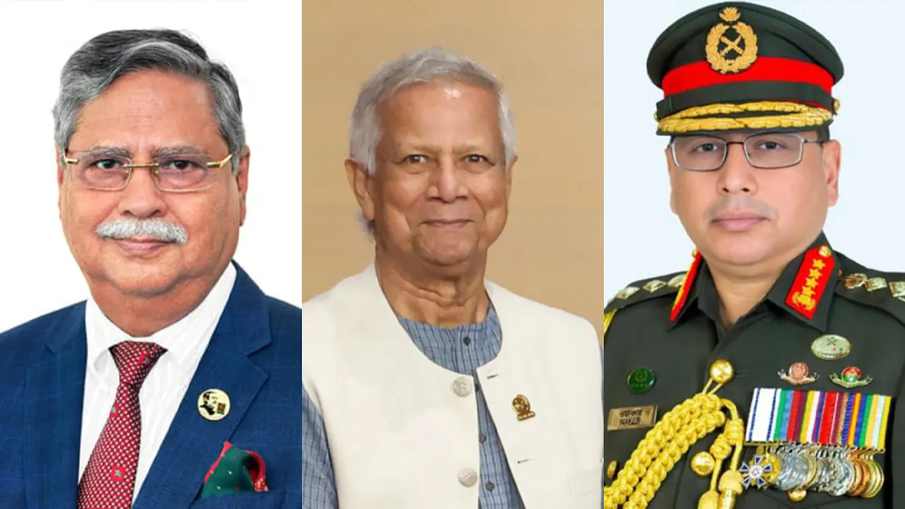 রাষ্ট্রপতি ও প্রধান উপদেষ্টার সঙ্গে সেনাপ্রধানের স...