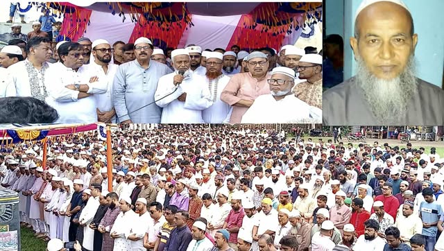 শার্শায় ওলামাদল নেতা কাসেদ আলীর দাফন সম্পন্ন,  জান...